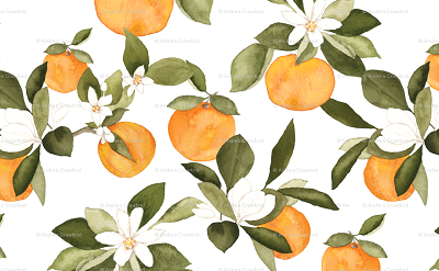 ORANGE FLORAL CLEAR