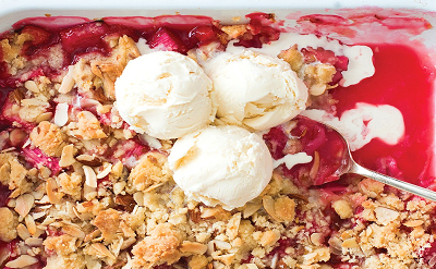 RHUBARB CRUMBLE